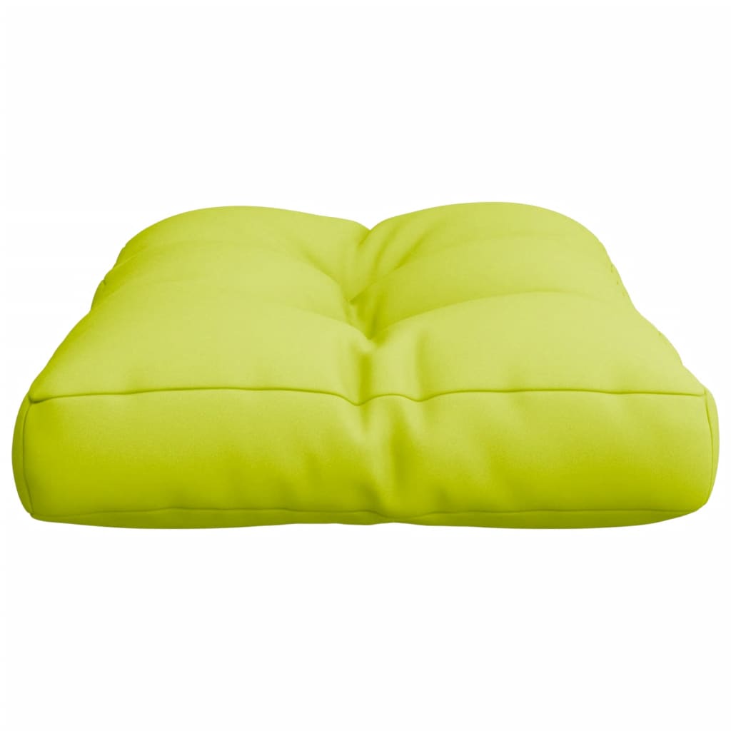 Coussin de palette vert vif 60x40x12 cm tissu