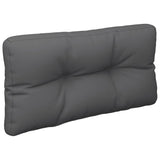 Coussin de palette anthracite 70x40x12 cm tissu