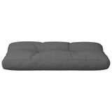 Coussin de palette anthracite 70x40x12 cm tissu