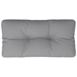 Coussin de palette gris 70x40x12 cm tissu