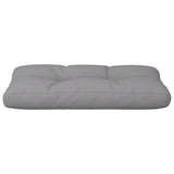 Coussin de palette gris 70x40x12 cm tissu