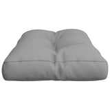 Coussin de palette gris 70x40x12 cm tissu