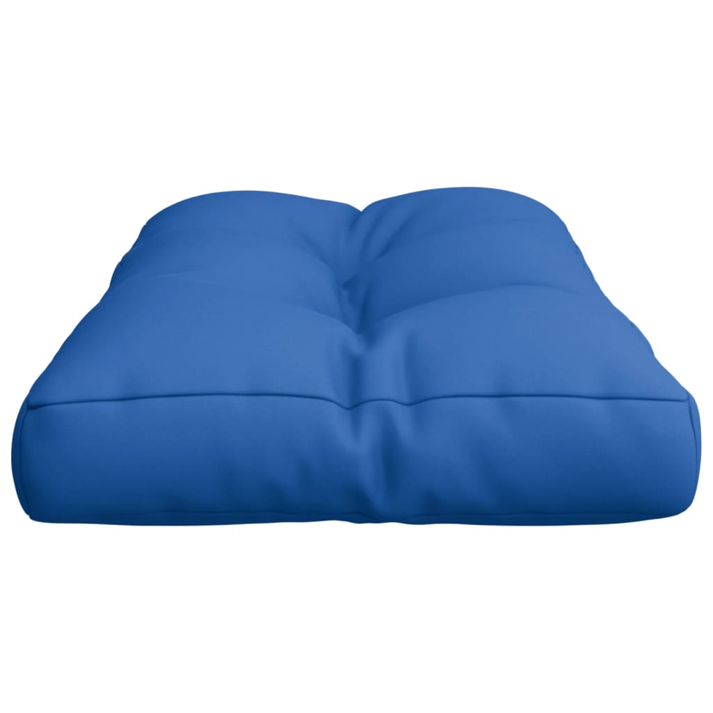 Coussin de palette bleu royal 70x40x12 cm tissu