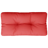 Rotes Palettenkissen 80x40x12 cm aus Stoff