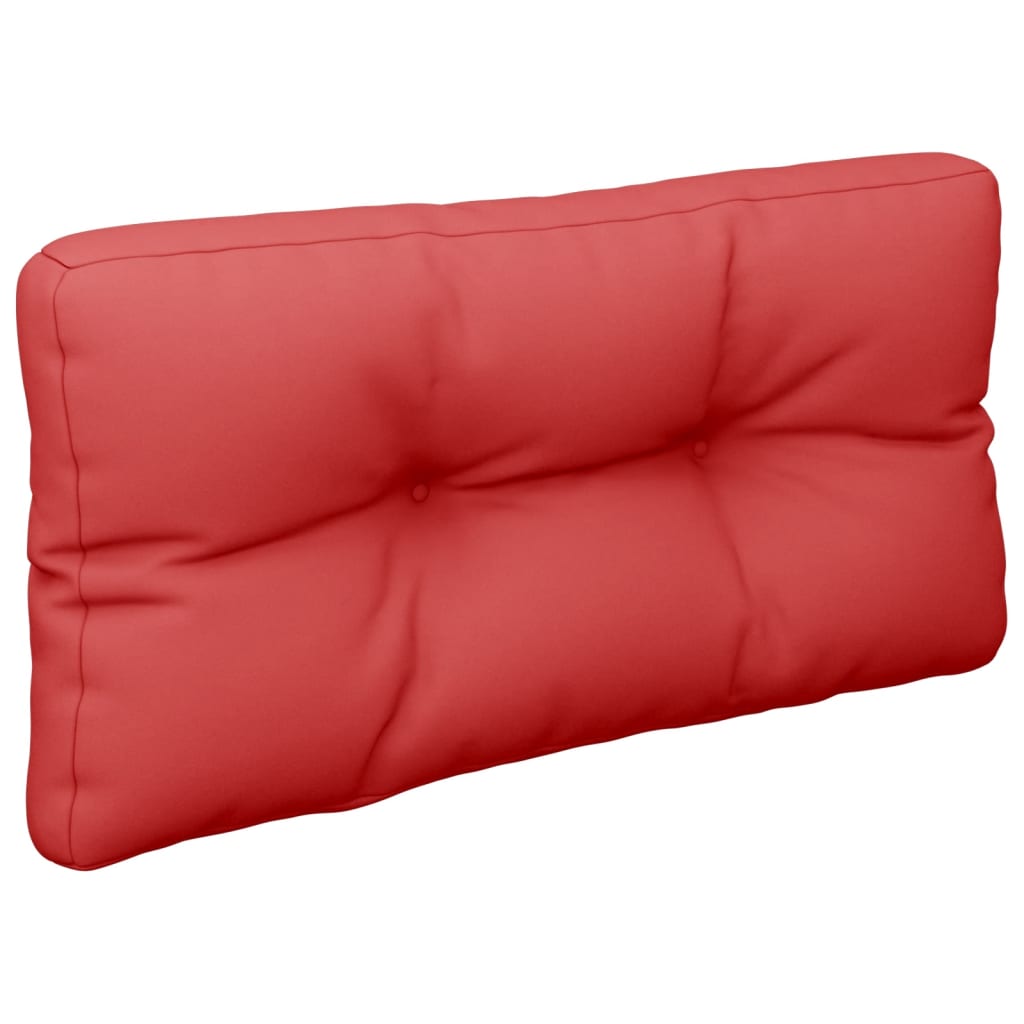 Rotes Palettenkissen 80x40x12 cm aus Stoff