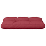 Coussin de palette rouge bordeaux 80x40x12 cm tissu