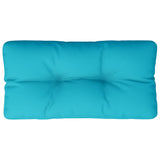 Coussin de palette turquoise 80x40x12 cm tissu