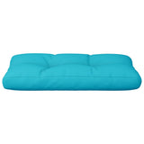 Coussin de palette turquoise 80x40x12 cm tissu