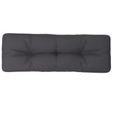 Coussin de palette anthracite 120x40x12 cm tissu