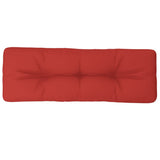 Rotes Palettenkissen 120x40x12 cm aus Stoff