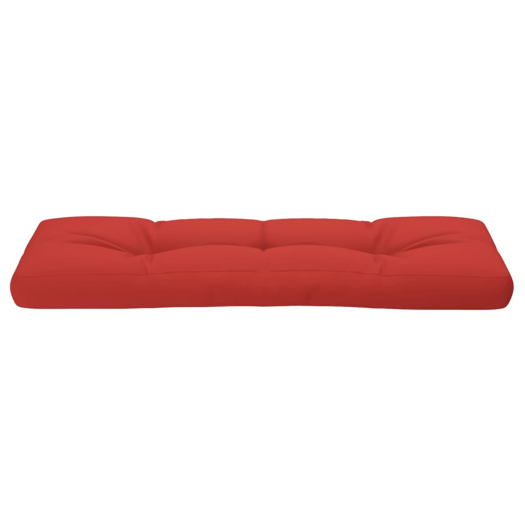 Rotes Palettenkissen 120x40x12 cm aus Stoff