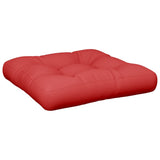 Coussins de palette lot de 2 rouge tissu