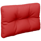 Coussins de palette lot de 2 rouge tissu