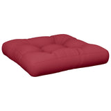 Coussins de palette lot de 2 rouge bordeaux tissu