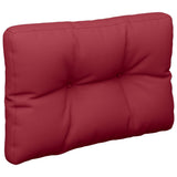 Coussins de palette lot de 2 rouge bordeaux tissu