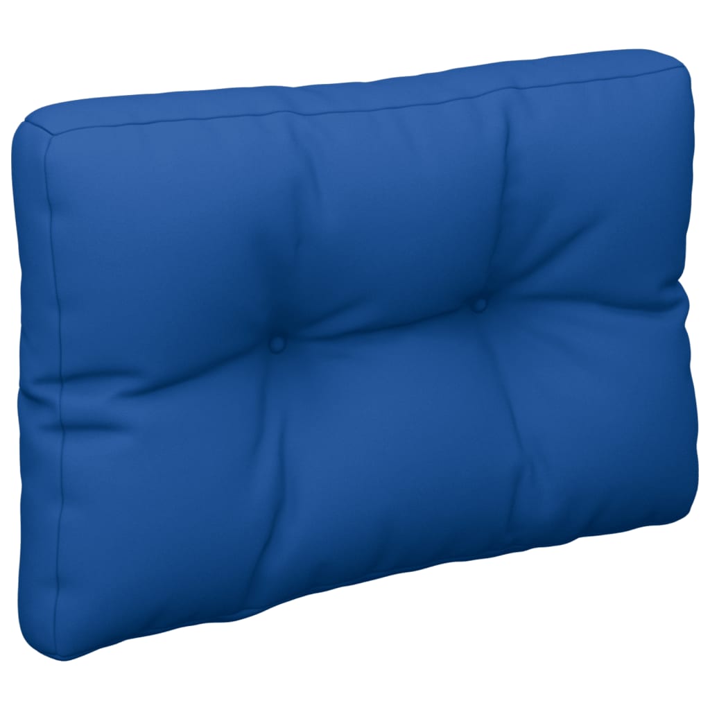 Coussins de palette lot de 2 bleu royal tissu