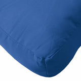 Coussins de palette lot de 2 bleu royal tissu