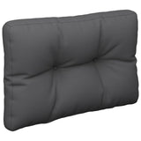 Coussins de palette lot de 2 anthracite tissu