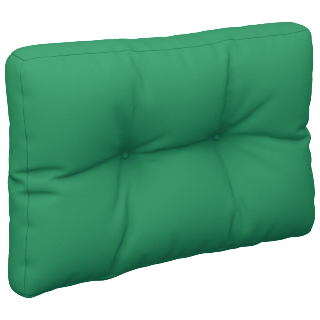 Coussins de palette lot de 2 vert tissu