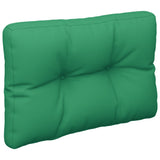 Coussins de palette lot de 2 vert tissu