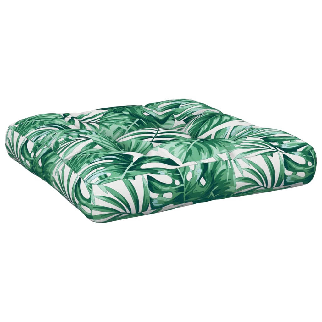 Coussins de palette lot de 2 motif de feuilles tissu