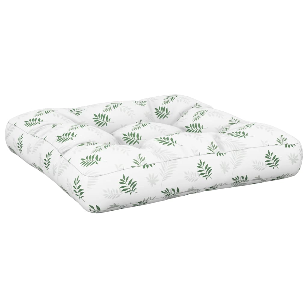 Coussins de palette lot de 2 motif de feuilles tissu