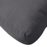 Coussins de palette lot de 2 anthracite tissu