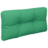 Coussins de palette lot de 2 vert tissu