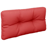 Coussins de palette lot de 2 rouge tissu