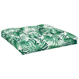 Coussins de palette lot de 2 motif de feuilles tissu