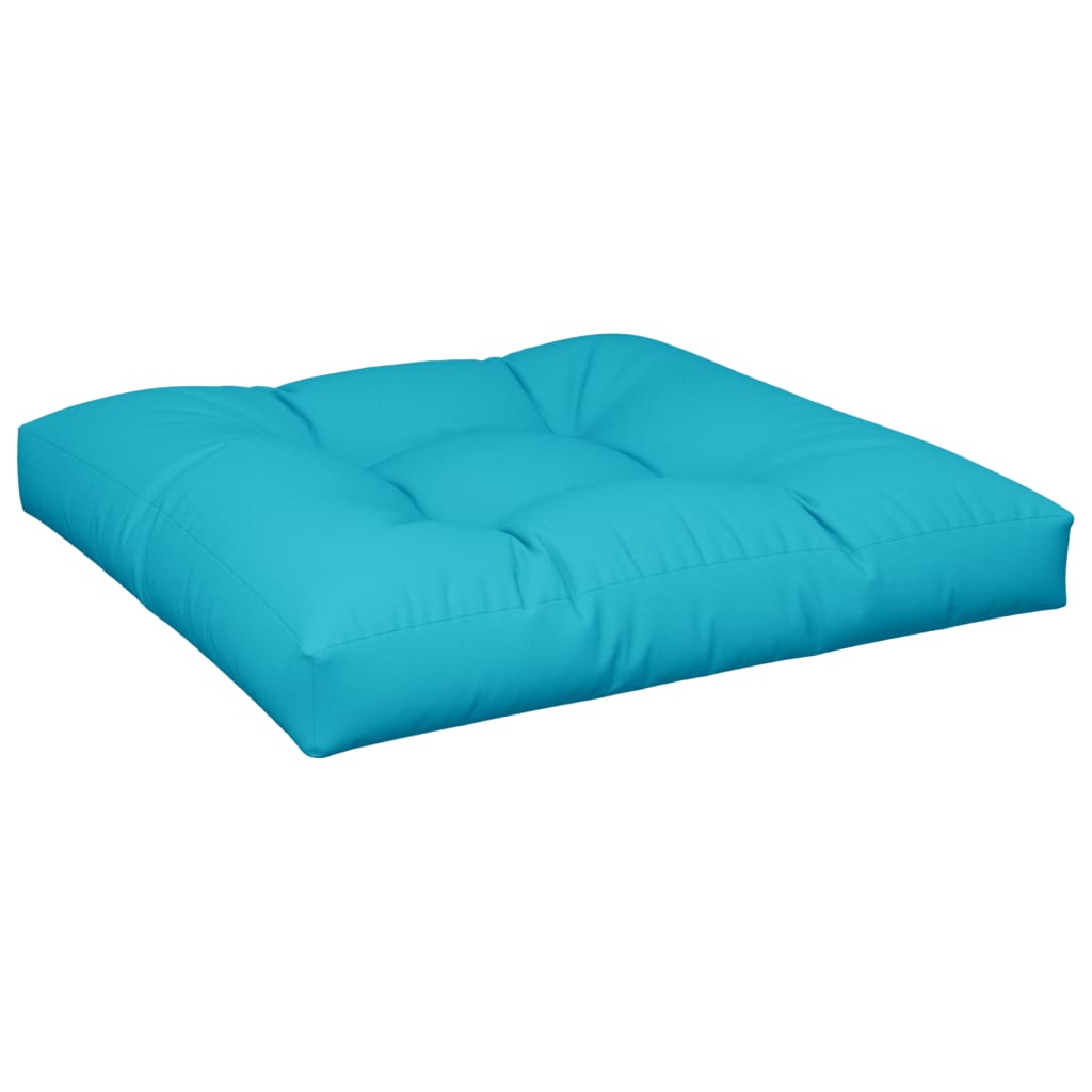 Coussins de palette lot de 2 turquoise tissu