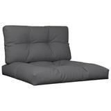 Coussins de palette lot de 2 anthracite tissu