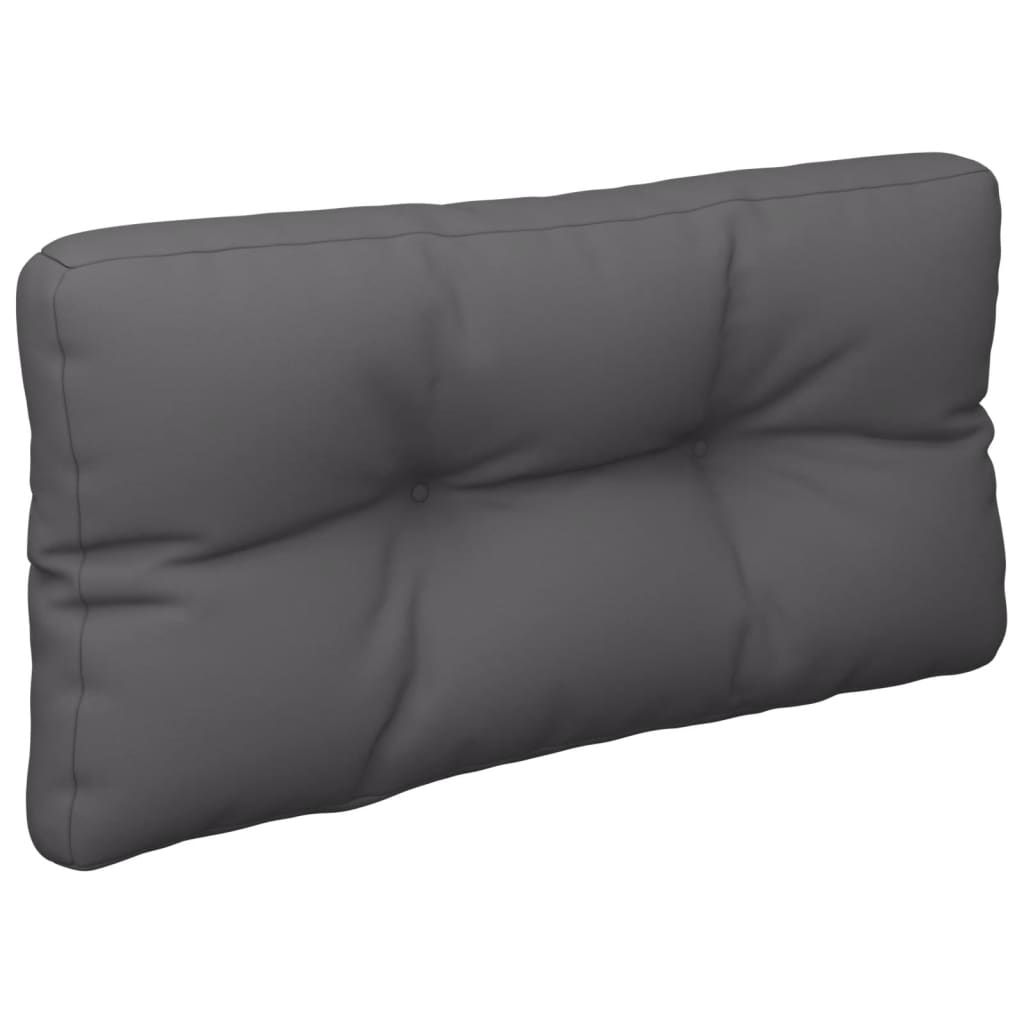 Coussins de palette lot de 2 anthracite tissu