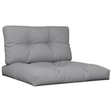 Coussins de palette lot de 2 gris tissu