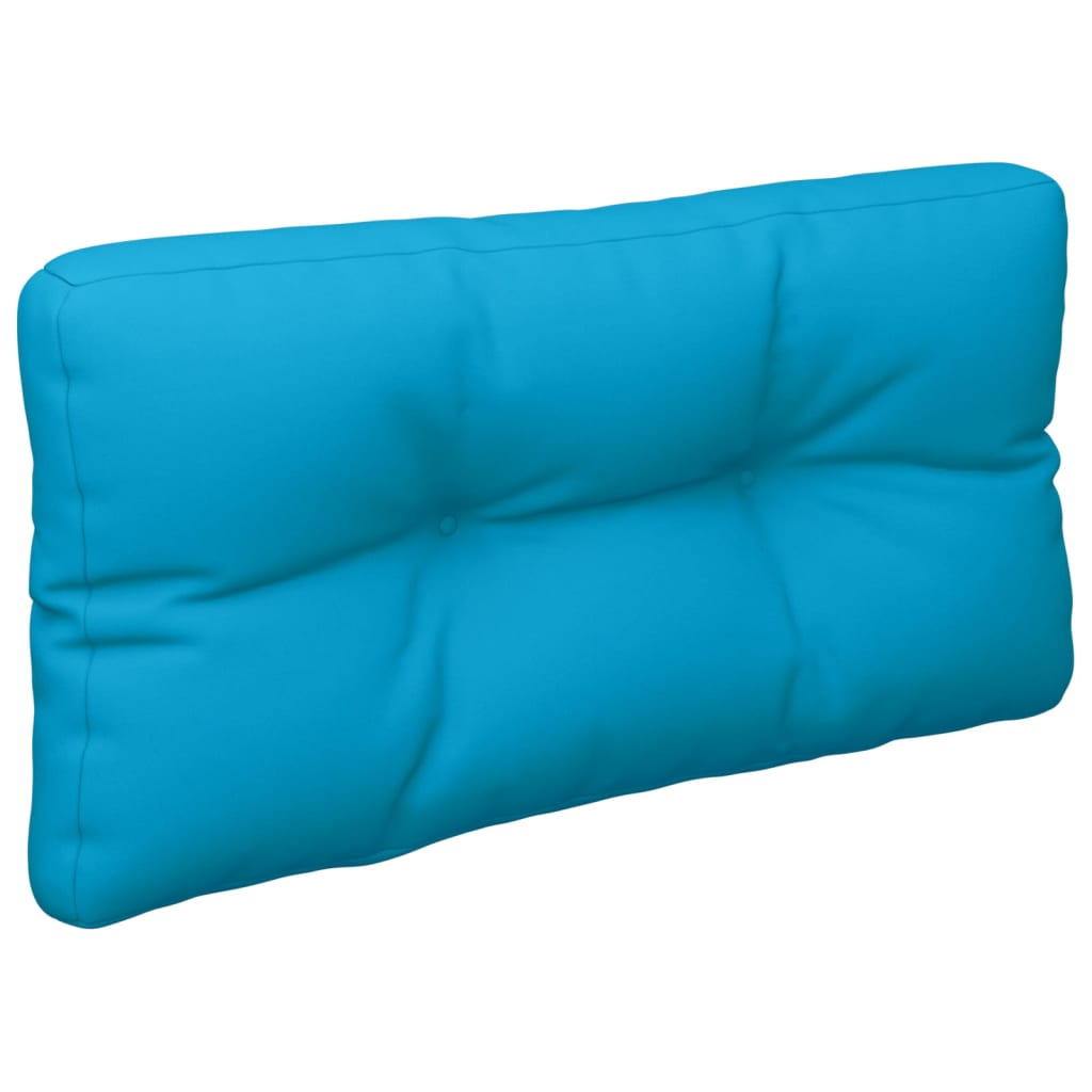 Coussins de palette lot de 2 bleu tissu