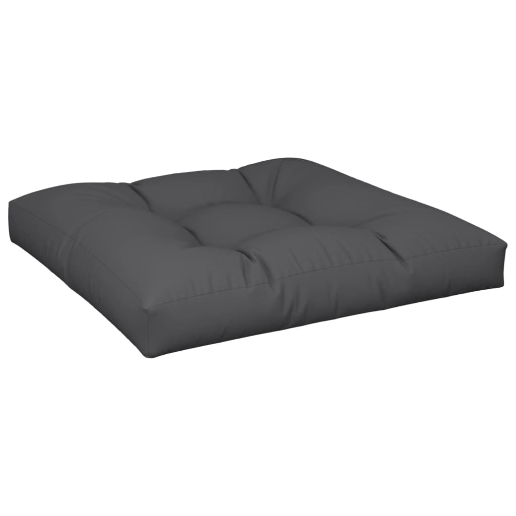 Coussins de palette lot de 2 noir tissu