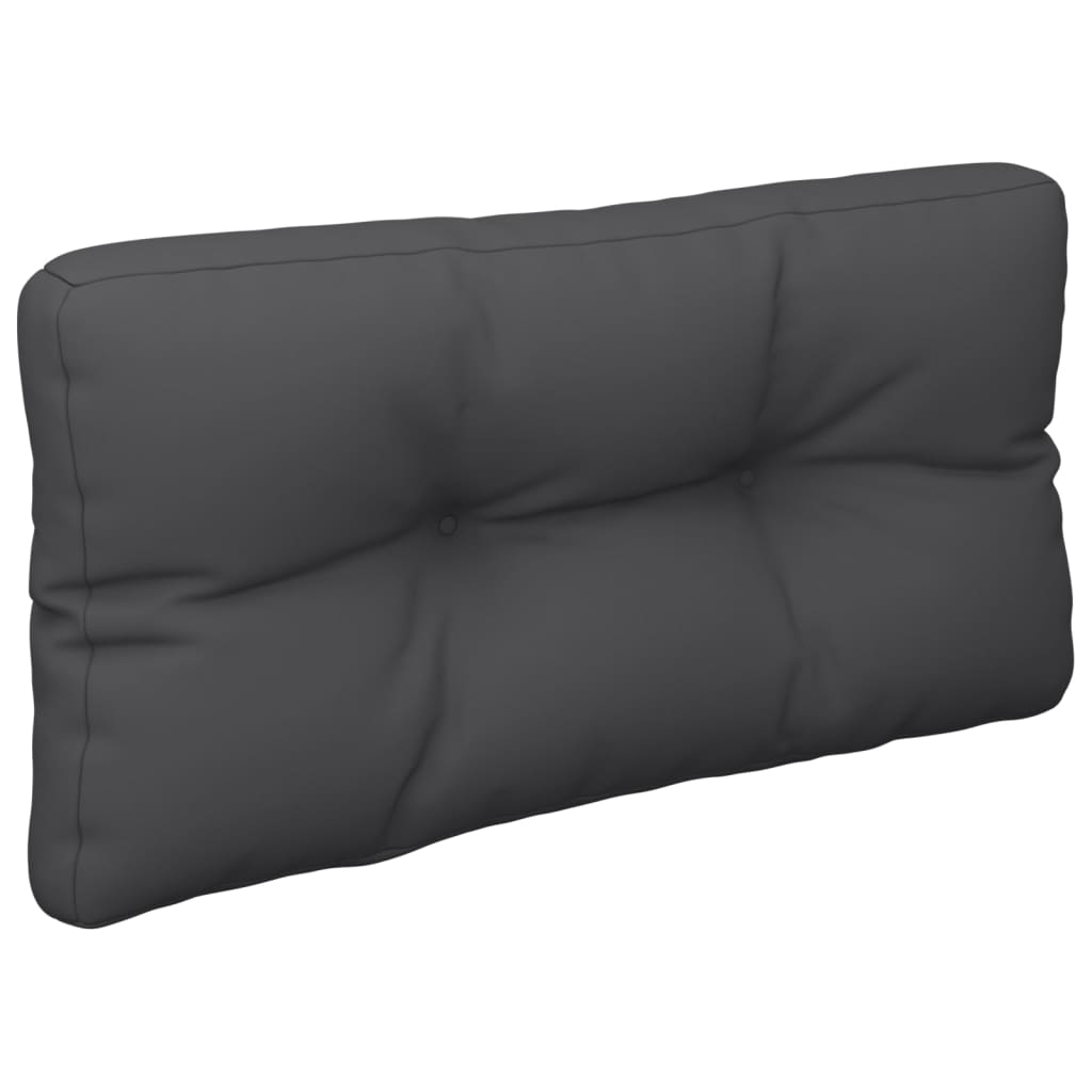 Coussins de palette lot de 2 noir tissu