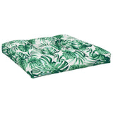 Coussins de palette lot de 2 motif de feuilles tissu