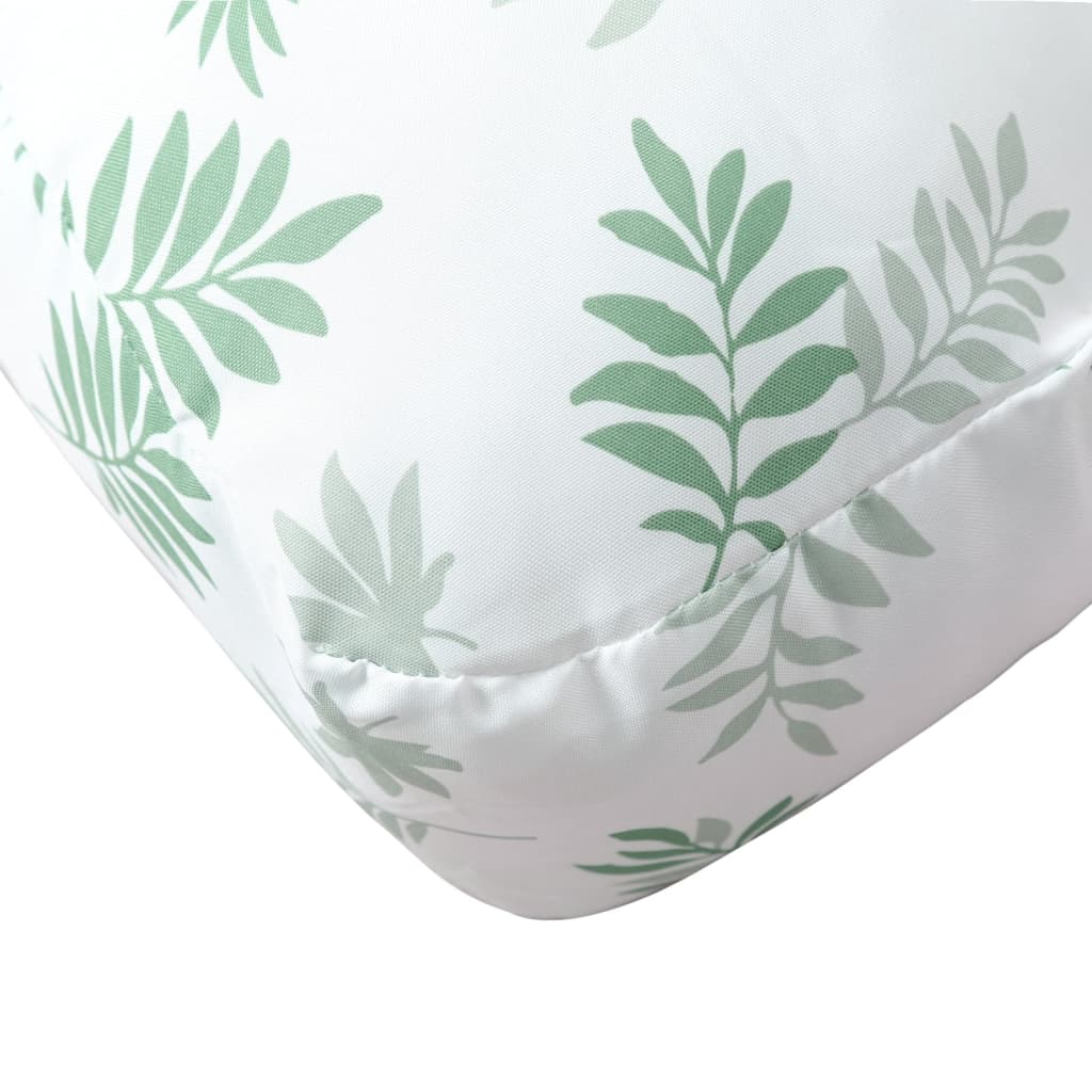 Coussins de palette lot de 2 motif de feuilles tissu