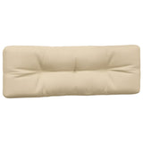 Coussins de palette lot de 2 beige tissu