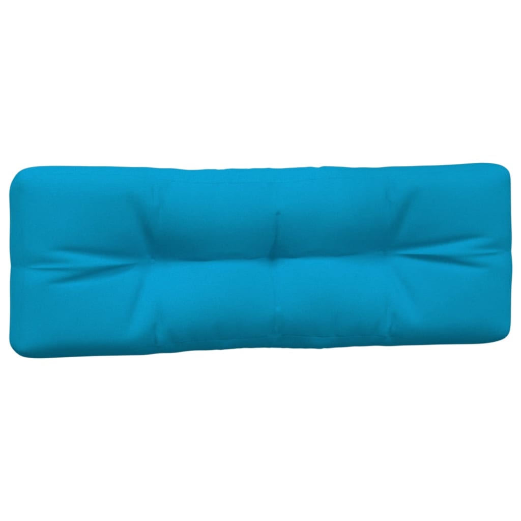 Coussins de palette lot de 2 bleu tissu