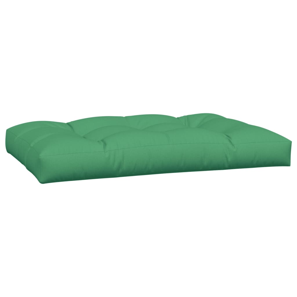 Coussins de palette lot de 2 vert tissu