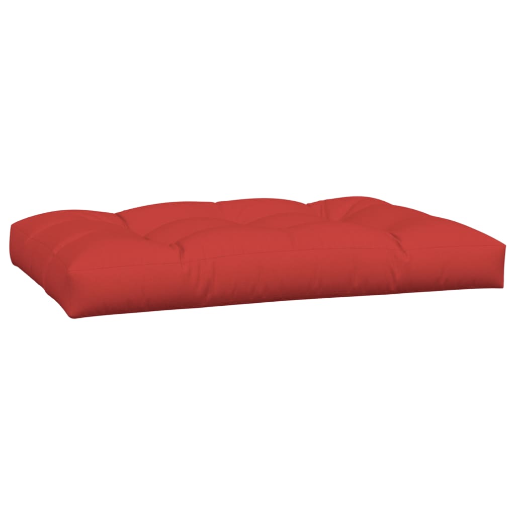 Coussins de palette lot de 2 rouge tissu