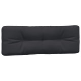 Coussins de palette lot de 2 noir tissu