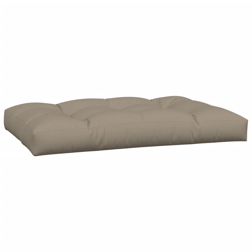 Coussins de palette lot de 2 taupe tissu