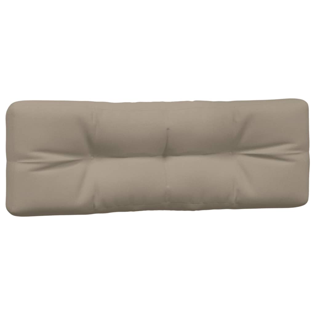 Coussins de palette lot de 2 taupe tissu