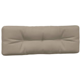 Coussins de palette lot de 2 taupe tissu