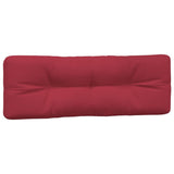 Coussins de palette lot de 2 rouge bordeaux tissu