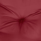 Coussins de palette lot de 2 rouge bordeaux tissu