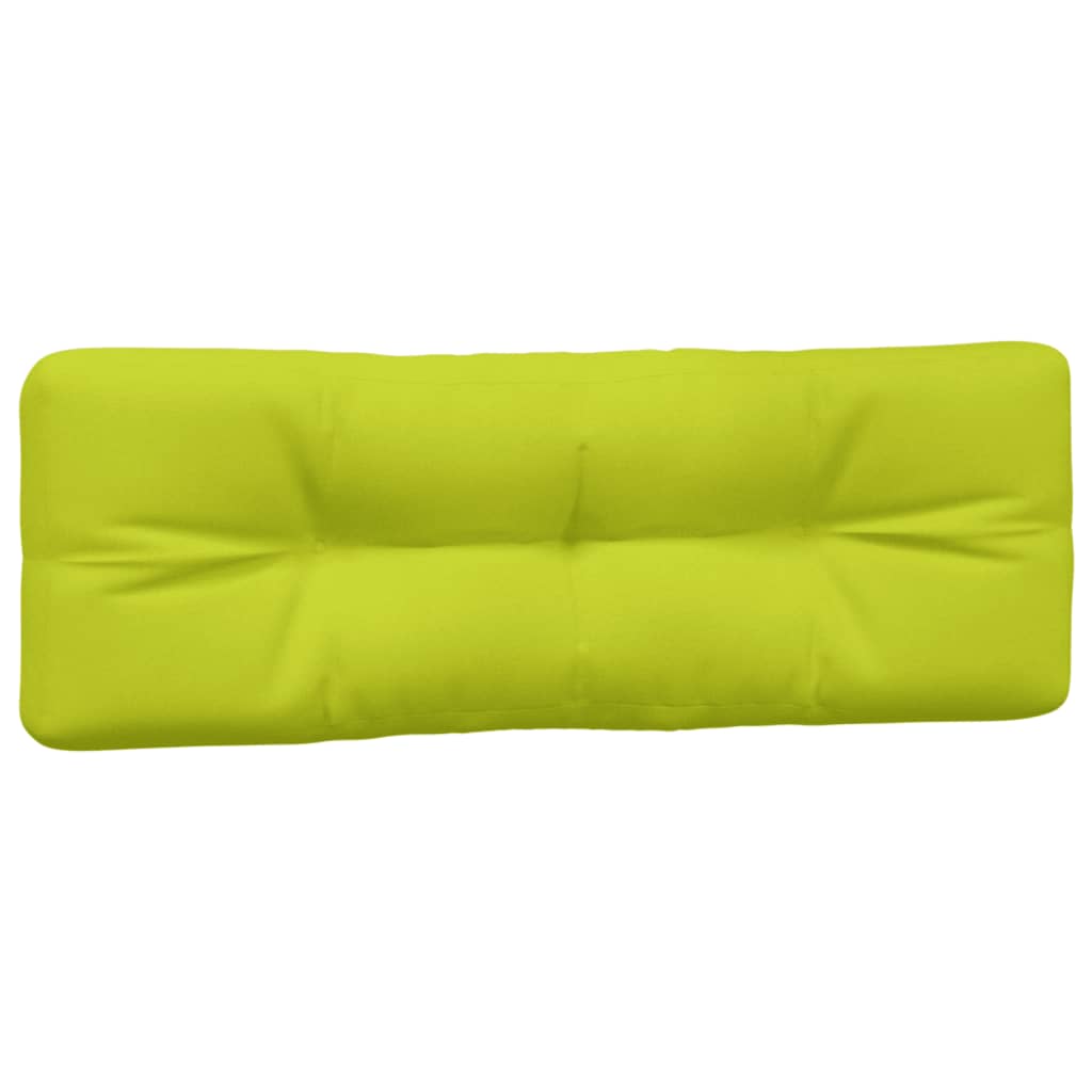 Coussins de palette lot de 2 vert vif tissu